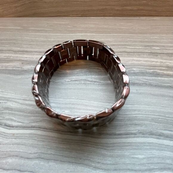Accutime Curations Watch and Bracelet Set Size 7.5 Brown New/Needs Battery main image 6